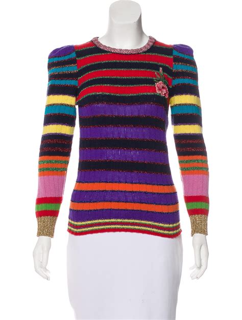 gucci stripe sweater|gucci sweater for women.